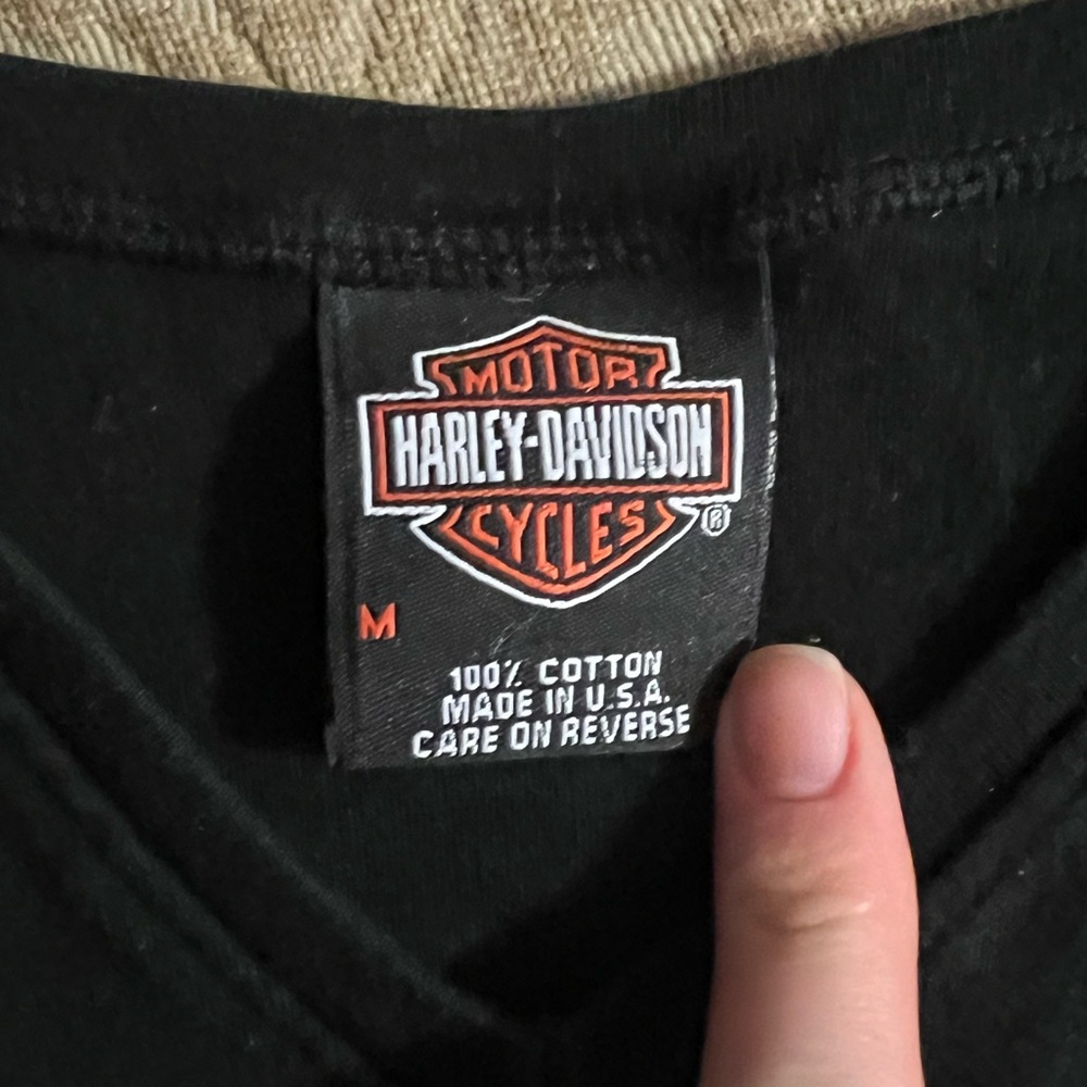 Black Harley Davidson T-Shirt - Picture 3 of 3